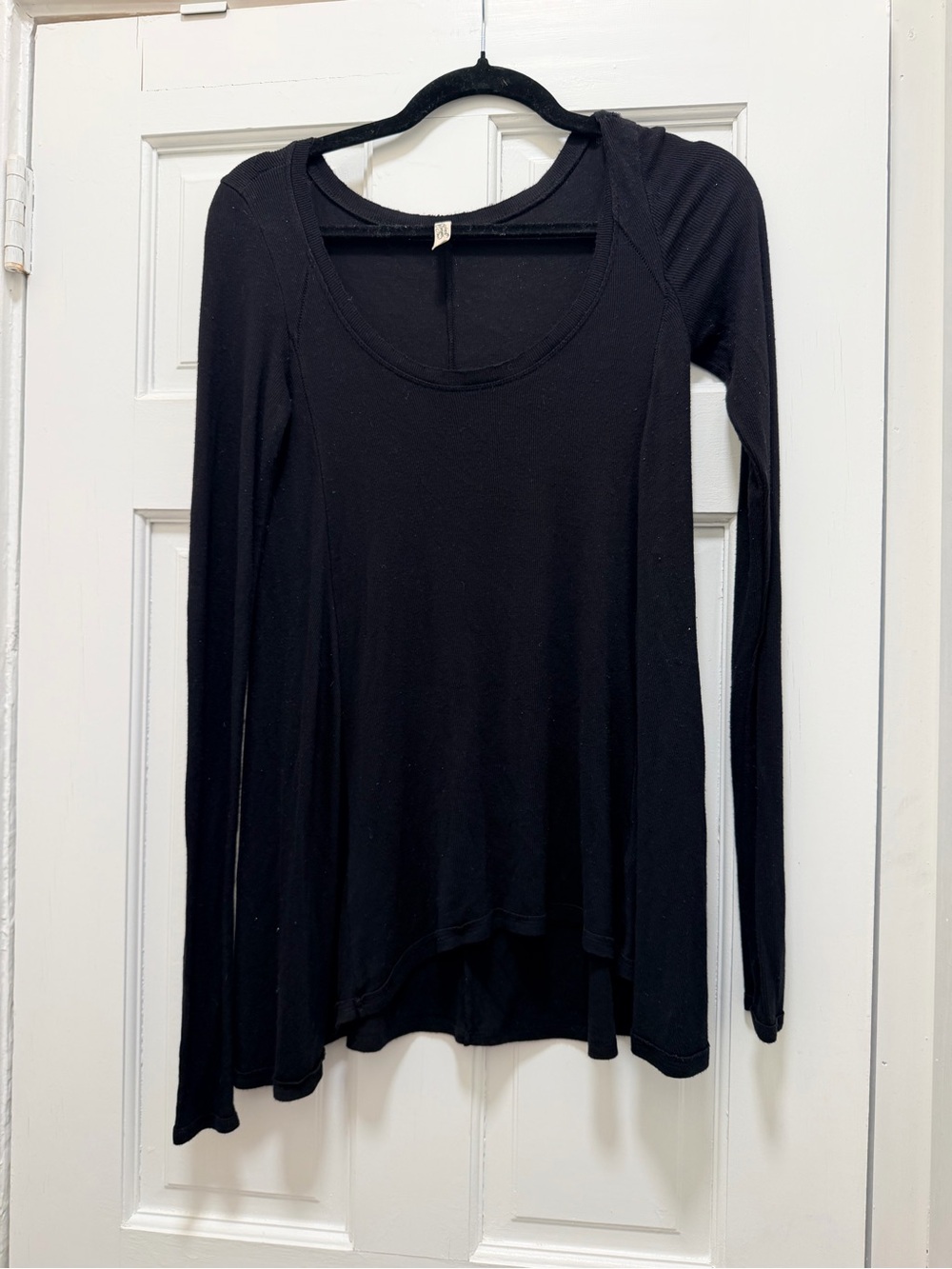 Free People Black Long-Sleeve Tunic